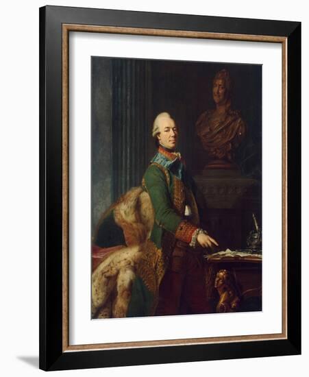 Portrait of Count Zakhar Chernyshov, Ca 1776-Alexander Roslin-Framed Giclee Print