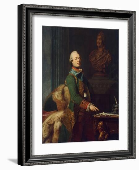 Portrait of Count Zakhar Chernyshov, Ca 1776-Alexander Roslin-Framed Giclee Print