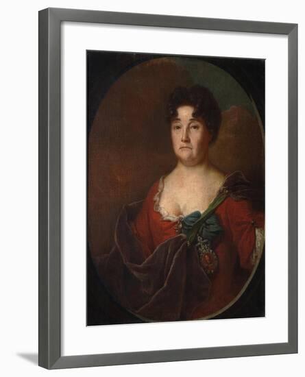 Portrait of Countess Anastasia Petrovna Golitsyna (1665-172), Née Prozorovskaya, 1728-Andrei Matveyevich Matveyev-Framed Giclee Print