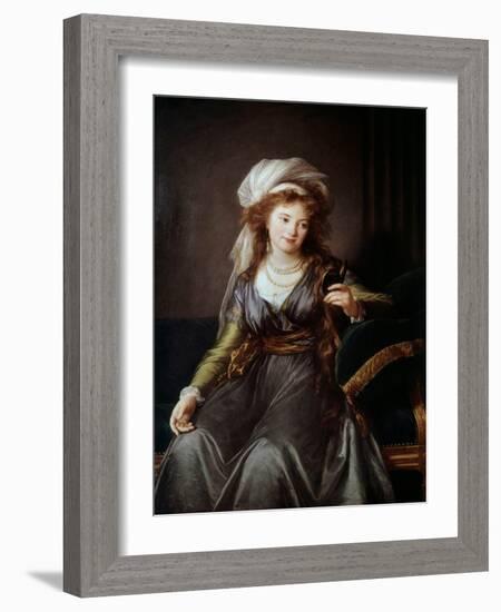 Portrait of Countess Catherine Vassilievna Skavronskaia (1761-1829), 18Th Century (Oil on Canvas)-Elisabeth Louise Vigee-LeBrun-Framed Giclee Print