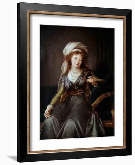 Portrait of Countess Catherine Vassilievna Skavronskaia (1761-1829), 18Th Century (Oil on Canvas)-Elisabeth Louise Vigee-LeBrun-Framed Giclee Print