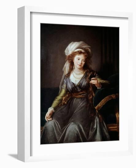 Portrait of Countess Catherine Vassilievna Skavronskaia (1761-1829), 18Th Century (Oil on Canvas)-Elisabeth Louise Vigee-LeBrun-Framed Giclee Print