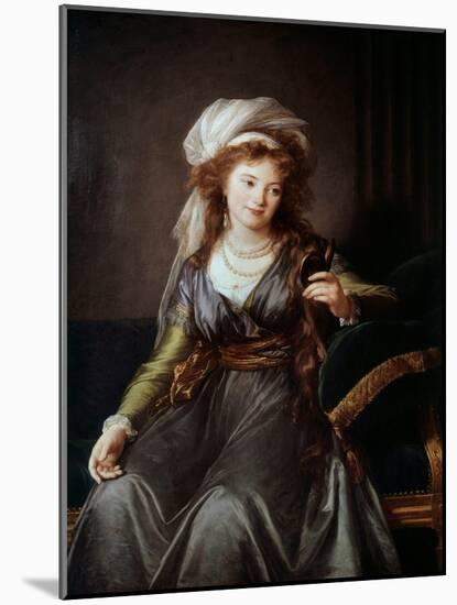 Portrait of Countess Catherine Vassilievna Skavronskaia (1761-1829), 18Th Century (Oil on Canvas)-Elisabeth Louise Vigee-LeBrun-Mounted Giclee Print