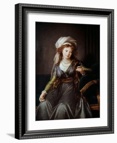 Portrait of Countess Catherine Vassilievna Skavronskaia (1761-1829), 18Th Century (Oil on Canvas)-Elisabeth Louise Vigee-LeBrun-Framed Giclee Print