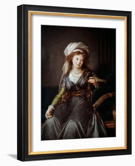 Portrait of Countess Catherine Vassilievna Skavronskaia (1761-1829), 18Th Century (Oil on Canvas)-Elisabeth Louise Vigee-LeBrun-Framed Giclee Print