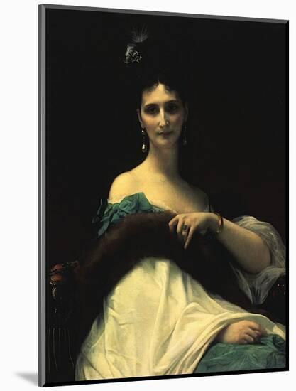 Portrait of Countess de Keller (Marquise de Saint Yves d’Alveydre), c.1873-Alexandre Cabanel-Mounted Art Print