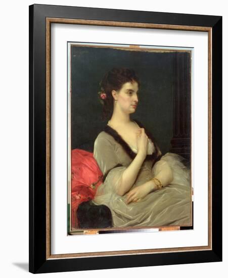 Portrait of Countess E.A. Vorontova-Dashkova, 1873-Alexandre Cabanel-Framed Giclee Print