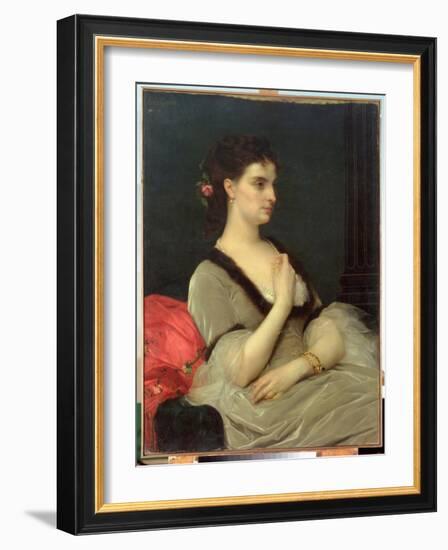 Portrait of Countess E.A. Vorontova-Dashkova, 1873-Alexandre Cabanel-Framed Giclee Print