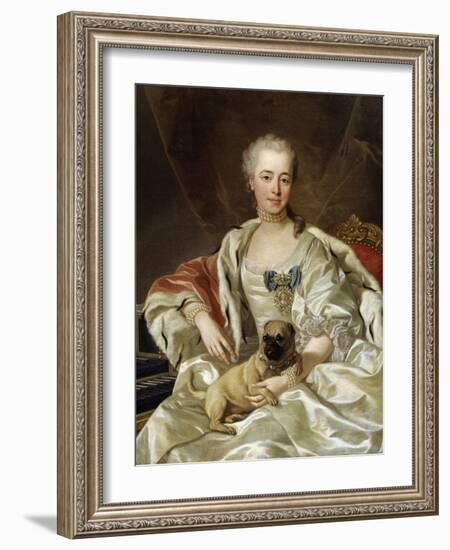 Portrait of Countess Ekaterina Golitsyna, 1759-Louis Michel Van Loo-Framed Giclee Print