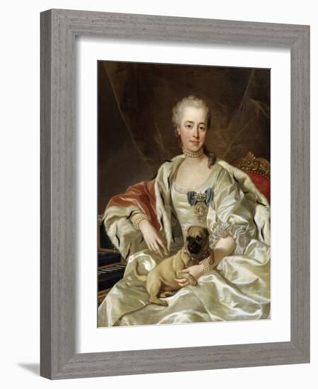 Portrait of Countess Ekaterina Golitsyna, 1759-Louis Michel Van Loo-Framed Giclee Print