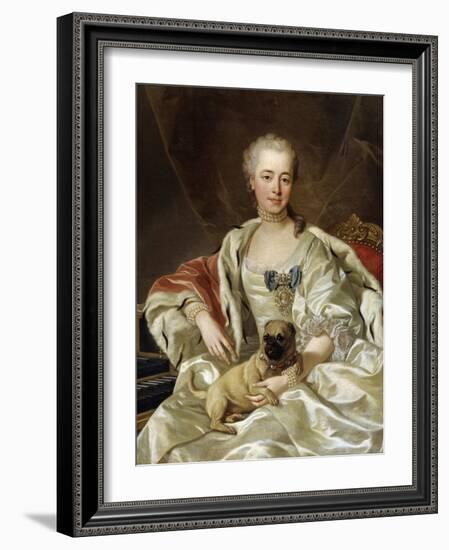 Portrait of Countess Ekaterina Golitsyna, 1759-Louis Michel Van Loo-Framed Giclee Print