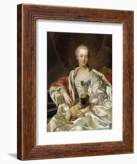 Portrait of Countess Ekaterina Golitsyna, 1759-Louis Michel Van Loo-Framed Giclee Print