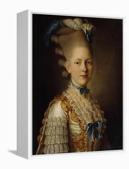 Portrait of Countess Kh. Obolenskaya, Ca 1776-Alexander Roslin-Framed Premier Image Canvas