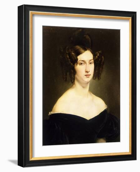 Portrait of Countess Luigia Douglas Scotti D'Adda-Francesco Hayez-Framed Giclee Print