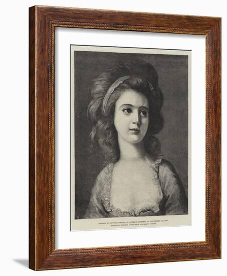 Portrait of Countess Potocka, in the Dresden Gallery-Angelica Kauffmann-Framed Giclee Print