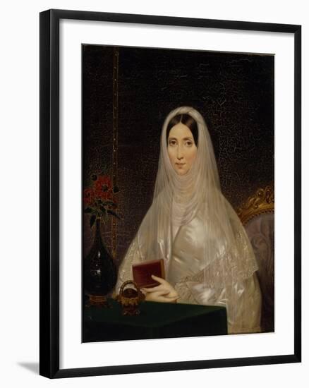 Portrait of Countess Tatyana Golitsyna (Potemkin), 1840s-Timofei Andreyevich Neff-Framed Giclee Print