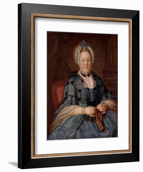 Portrait of Countess Tolstaya, Née Lopukhina, 1768-Ivan Petrovich Argunov-Framed Premium Giclee Print