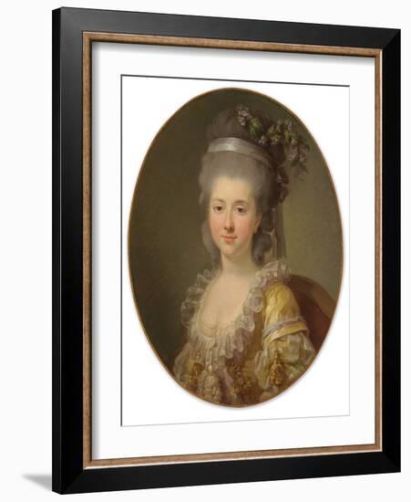 Portrait of Countess Urszula Potocka, Née Zamoyska (C.1750-1808/16), Bust-Length (Oil on Canvas)-Elisabeth Louise Vigee-LeBrun-Framed Giclee Print