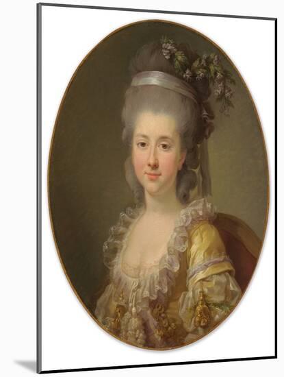 Portrait of Countess Urszula Potocka, Née Zamoyska (C.1750-1808/16), Bust-Length (Oil on Canvas)-Elisabeth Louise Vigee-LeBrun-Mounted Giclee Print