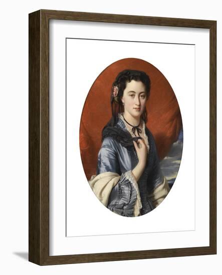 Portrait of Countess Varvara Musina-Pushkina (1832-188), 1864-Franz Xaver Winterhalter-Framed Giclee Print