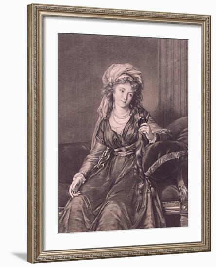 Portrait of Countess Yekaterina Skavronskaya, Née Von Engelhardt (1761-182), 1791-Guglielmo Morghen-Framed Giclee Print