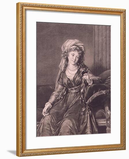 Portrait of Countess Yekaterina Skavronskaya, Née Von Engelhardt (1761-182), 1791-Guglielmo Morghen-Framed Giclee Print