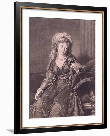 Portrait of Countess Yekaterina Skavronskaya, Née Von Engelhardt (1761-182), 1791-Guglielmo Morghen-Framed Giclee Print