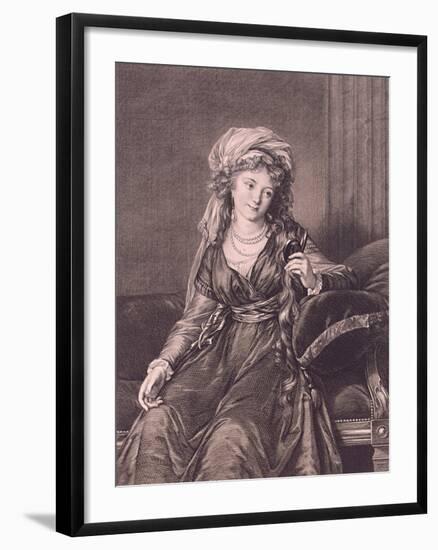 Portrait of Countess Yekaterina Skavronskaya, Née Von Engelhardt (1761-182), 1791-Guglielmo Morghen-Framed Giclee Print