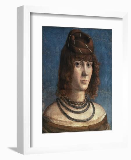 Portrait of Courtesan-Vittore Carpaccio-Framed Giclee Print