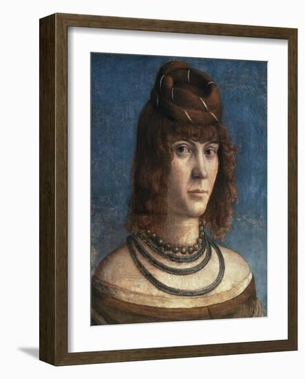 Portrait of Courtesan-Vittore Carpaccio-Framed Giclee Print