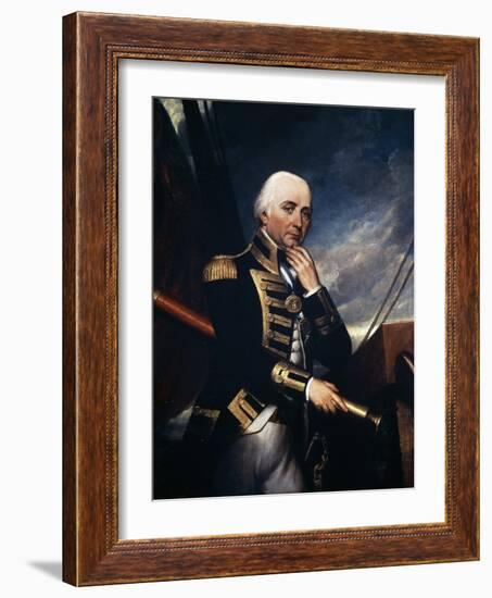 Portrait of Cuthbert Collingwood, Baron Collingwood, 1828-Henry Howard-Framed Giclee Print