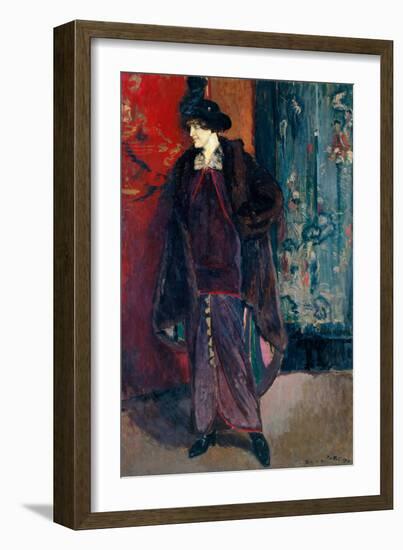 Portrait of Daisy Fellowes, 1912 (Oil on Canvas)-Jacques-emile Blanche-Framed Giclee Print