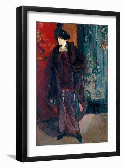 Portrait of Daisy Fellowes, 1912 (Oil on Canvas)-Jacques-emile Blanche-Framed Giclee Print
