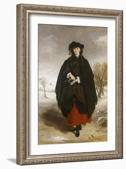 Portrait of Daisy Grant, the Artist's Daughter-Sir Francis Grant-Framed Premium Giclee Print