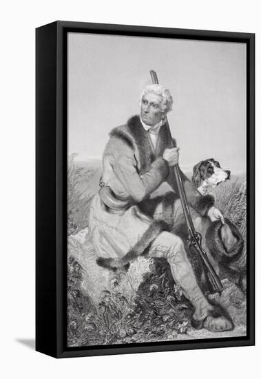 Portrait of Daniel Boone (1734-1820)-Alonzo Chappel-Framed Premier Image Canvas