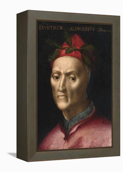 Portrait of Dante Alighieri (1265-1321) - Peinture Anonyme Du 16Eme Siecle - Collection Privee-Anonymous Anonymous-Framed Premier Image Canvas