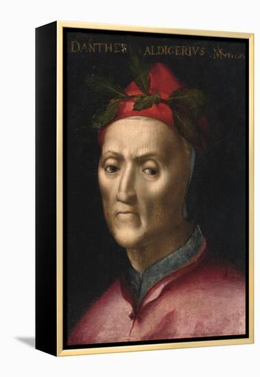 Portrait of Dante Alighieri (1265-1321) - Peinture Anonyme Du 16Eme Siecle - Collection Privee-Anonymous Anonymous-Framed Premier Image Canvas