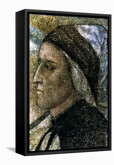 Portrait of Dante Alighieri, C1287-1337-Giotto-Framed Premier Image Canvas