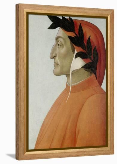 Portrait of Dante Alighieri-Sandro Botticelli-Framed Premier Image Canvas