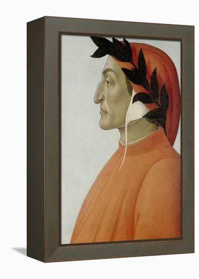 Portrait of Dante Alighieri-Sandro Botticelli-Framed Premier Image Canvas