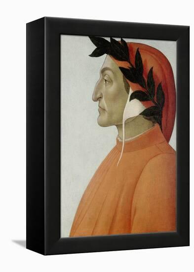 Portrait of Dante Alighieri-Sandro Botticelli-Framed Premier Image Canvas