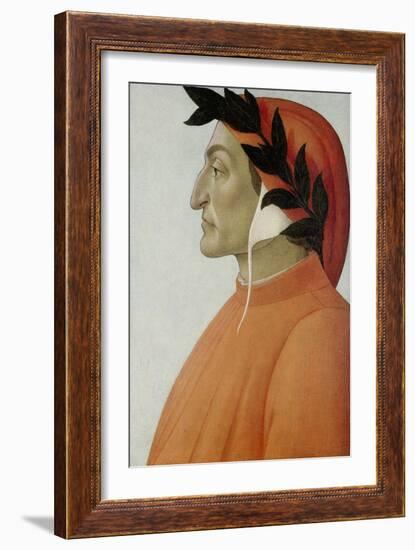 Portrait of Dante Alighieri-Sandro Botticelli-Framed Giclee Print
