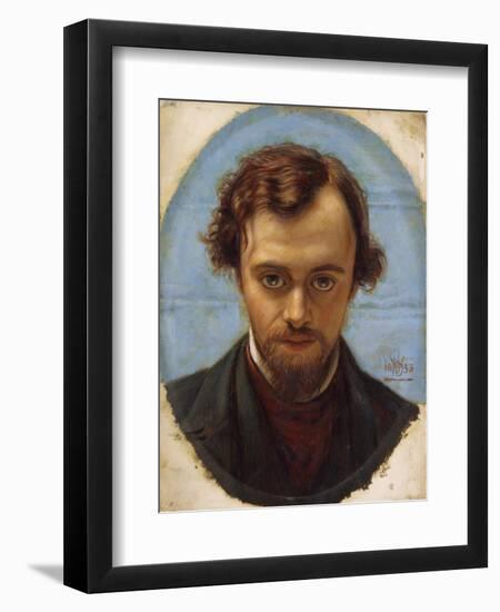 Portrait of Dante Gabriel Rossetti-William Holman Hunt-Framed Giclee Print