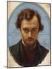 Portrait of Dante Gabriel Rossetti-William Holman Hunt-Mounted Giclee Print