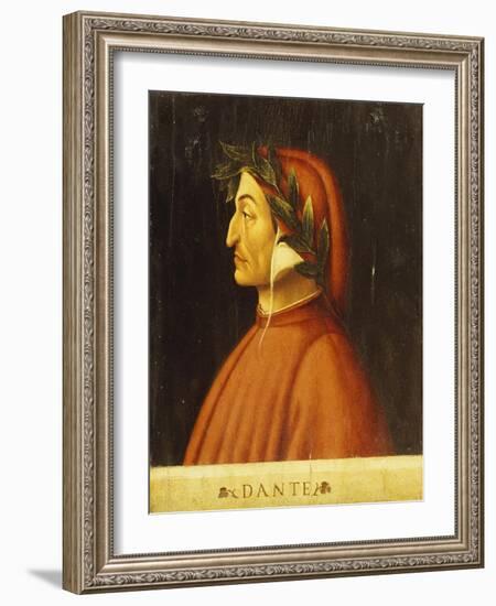 Portrait of Dante-Domenico Ghirlandaio-Framed Giclee Print