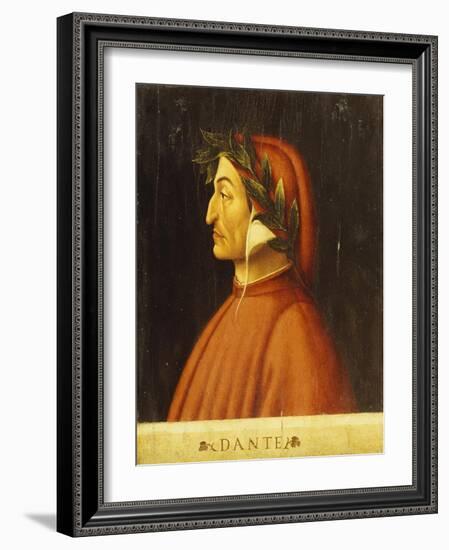 Portrait of Dante-Domenico Ghirlandaio-Framed Giclee Print