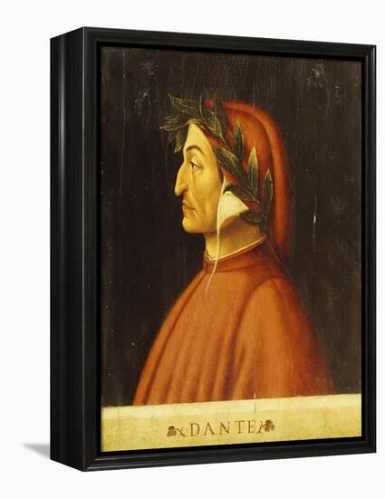 Portrait of Dante-Domenico Ghirlandaio-Framed Premier Image Canvas