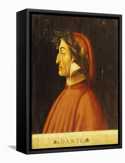 Portrait of Dante-Domenico Ghirlandaio-Framed Premier Image Canvas