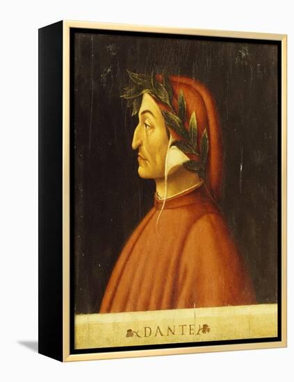 Portrait of Dante-Domenico Ghirlandaio-Framed Premier Image Canvas