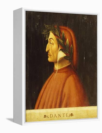 Portrait of Dante-Domenico Ghirlandaio-Framed Premier Image Canvas